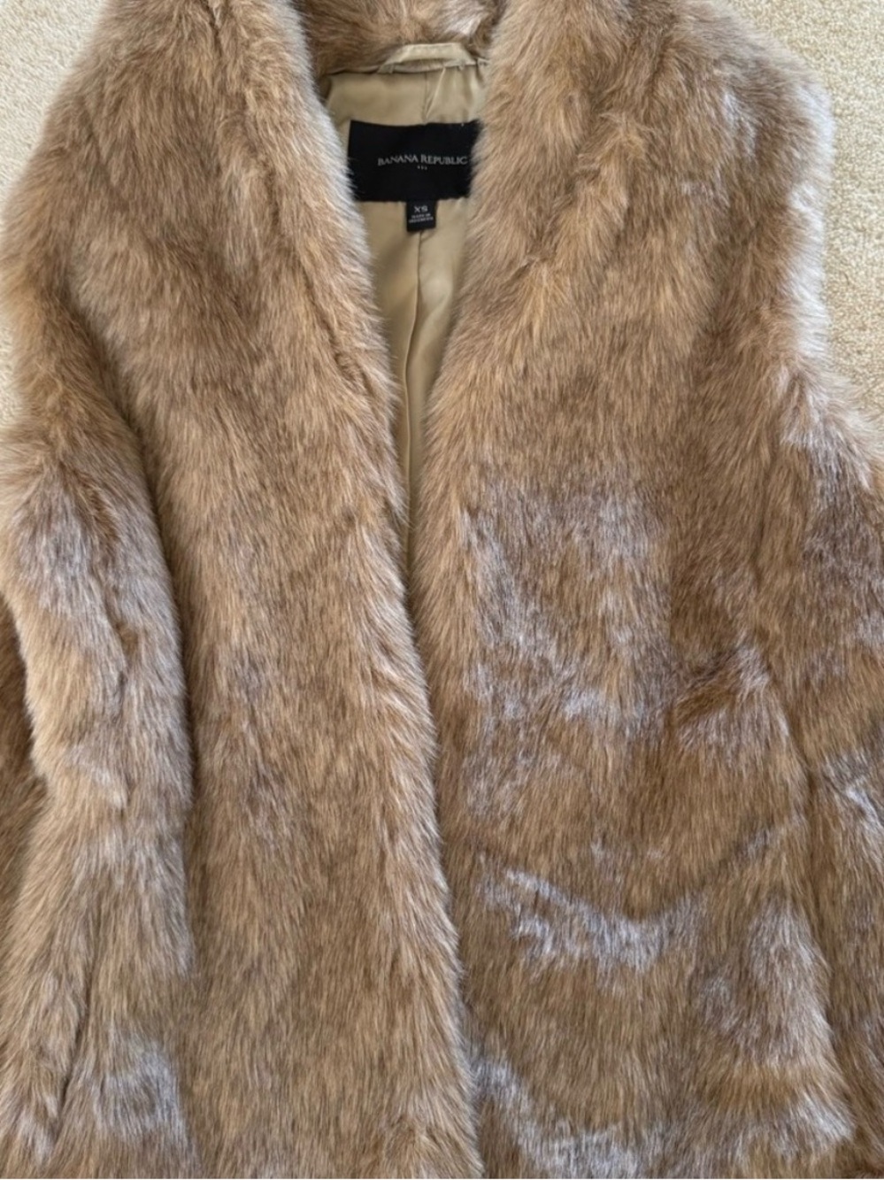 Banana Republic Tan Teddy Jacket